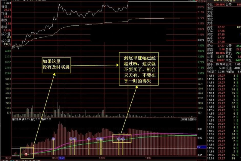 分时阻击涨停——（分时图、说明、预警、附图）-天下股盟--股票指标公式网